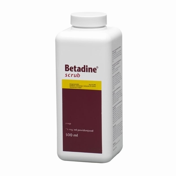 Betadine scrub 500ml per stuk
