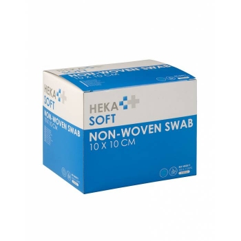 HEKASOFT non-woven 10x10 kompres 4-laags STERIEL