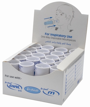 Disposable mondstuk met 1-weg klep inspiratoir voor Incheck