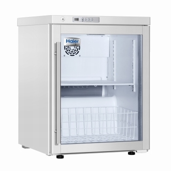 Haier HYC-68 countertop medicijnkoelkast met glasdeur
