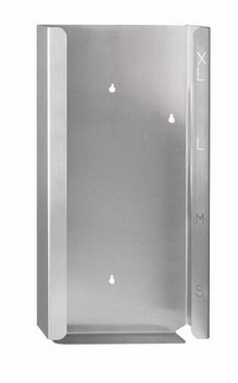 Handschoendooshouder quattro geborsteld RVS - 26x96x515mm