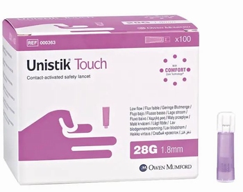 Unistik Touch lancetten 1,8mm - per 100 stuks
