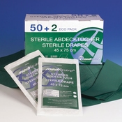 Afdekdoek steriel met gat diameter 5cm, 45x75cm,per stuk
