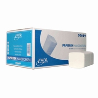 Handdoekjes Z-fold  21x24cm - 2 laags - wit tissue, 20x160st