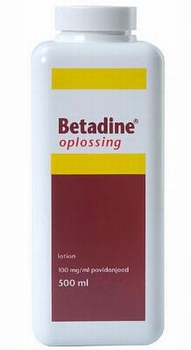 Betadine oplossing 500ml per stuk