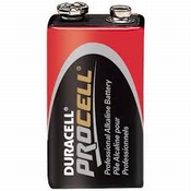 Batterij Duracell Procelll 9V blokmodel