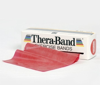 Theraband rood 13,8cm x 5,5m, middel sterk