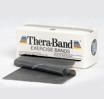 Theraband zwart 13,8cm x 5,5m, middel sterk