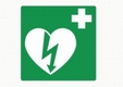 AED pictogram, 15 x 15cm, sticker