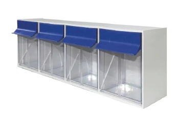 Dispenserbakken met 4 vakken, voor de grijpvoorraad, beige