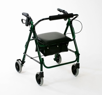 Rollator lichtgewicht groen, laag model