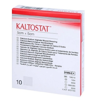 Kaltostat alginaat wondverband 5x5cm - 10 stuks