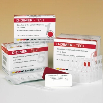 Clearview D-Dimer verpakking van 10 testen