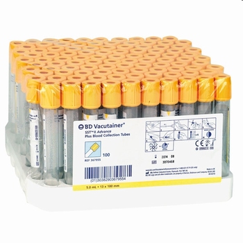 Vacutainer buis 10ml, per 100 stuks