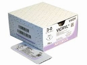 Hechtmateriaal Ethicon Vicryl, violet 3/0 met naald FS-2