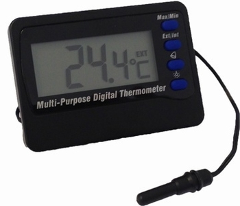 Digitale thermometer met alarm en externe sensor