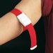 Stuwband met kunststofsluiting rood