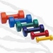 Halter met zachte PVC coating, per paar (dumbell) - 3kg