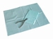 Beschermdoek 45x33cm blauw , geplastificeerd, 500 stuks